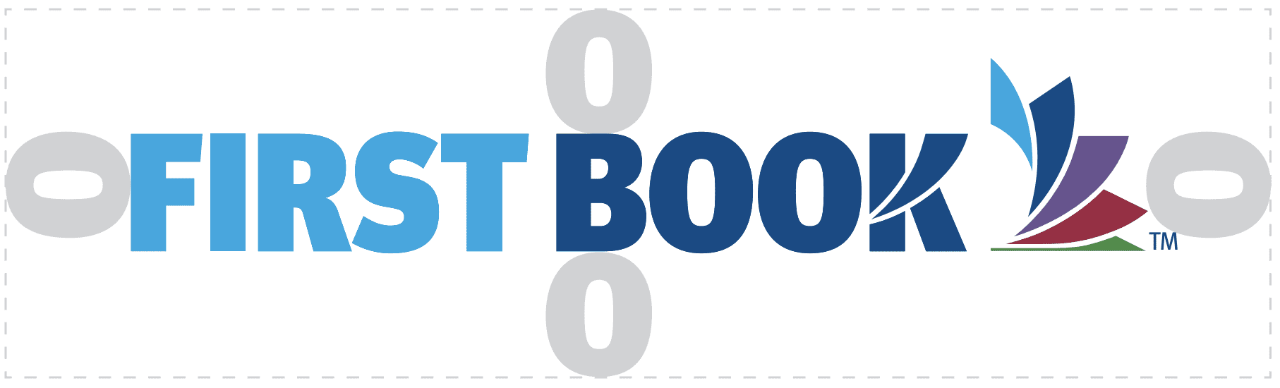 Examples of correct First Book logo usage with clearance guides