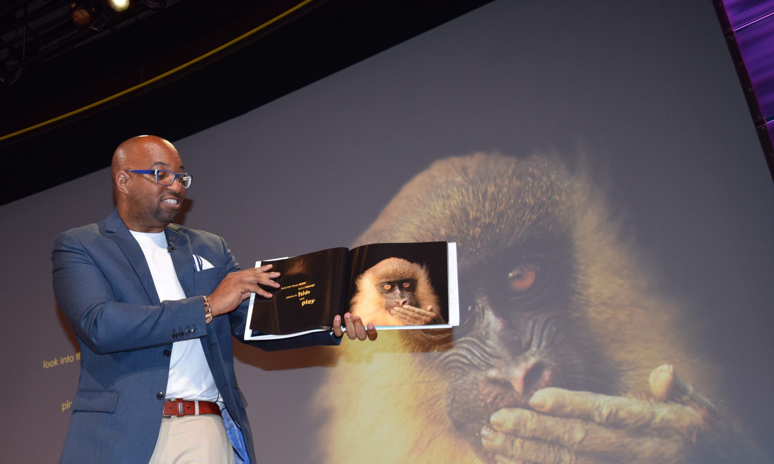 Award-winning author Kwame Alexander reads from "Animal Ark" at National Geographic.