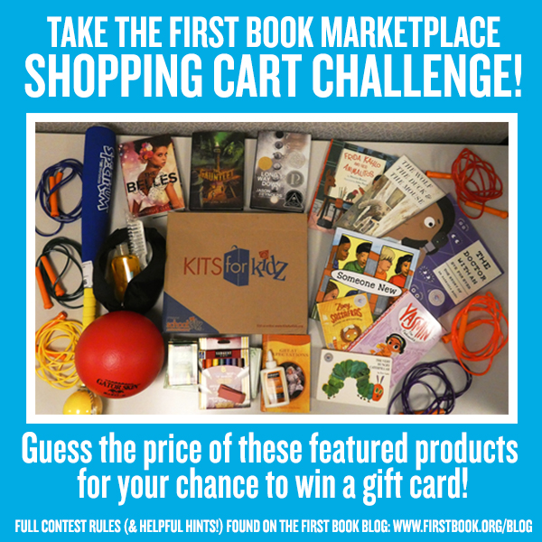 shopping cart challenge school supplies first book