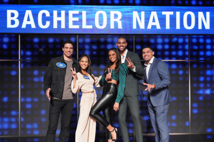 Contestants for Team Bachelor Nation on Celebrity Family Feud